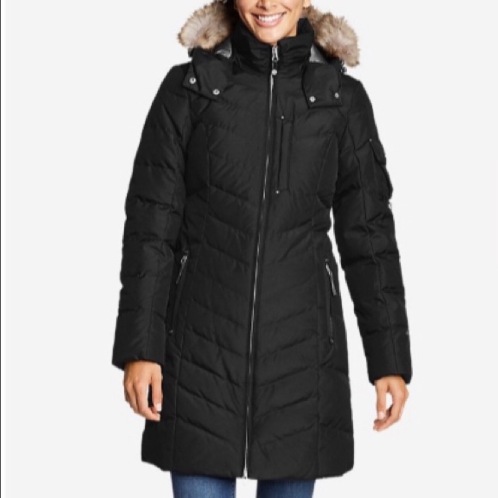 Black Eddie Bauer Sun Valley Parka Medium